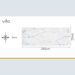 Πλαστική Επένδυση Ραμποτέ PVC VILO Sky Marble, 2650 x 250 x 8mm - Image 3