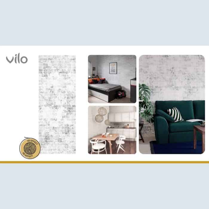 Πλαστική Επένδυση Ραμποτέ PVC VILO Street Brick, 2650 x 250 x 8mm - Image 4