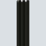 3D Πάνελ τοίχου Linerio M Plus-Line Black, 2650 x 122 x 21mm - Image 2