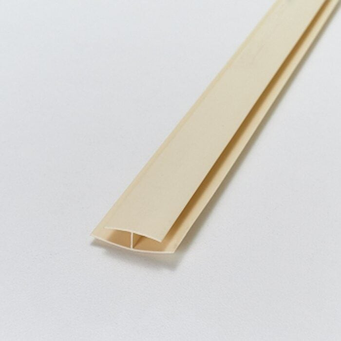 Ενωτικό H προφίλ για πλαστικές επενδύσεις PVC Ραμποτέ, 2600 x 8mm - Image 3