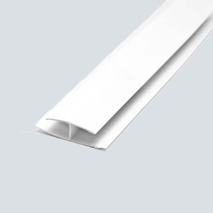 Ενωτικό H προφίλ για πλαστικές επενδύσεις PVC Ραμποτέ, 2600 x 8mm - Image 2
