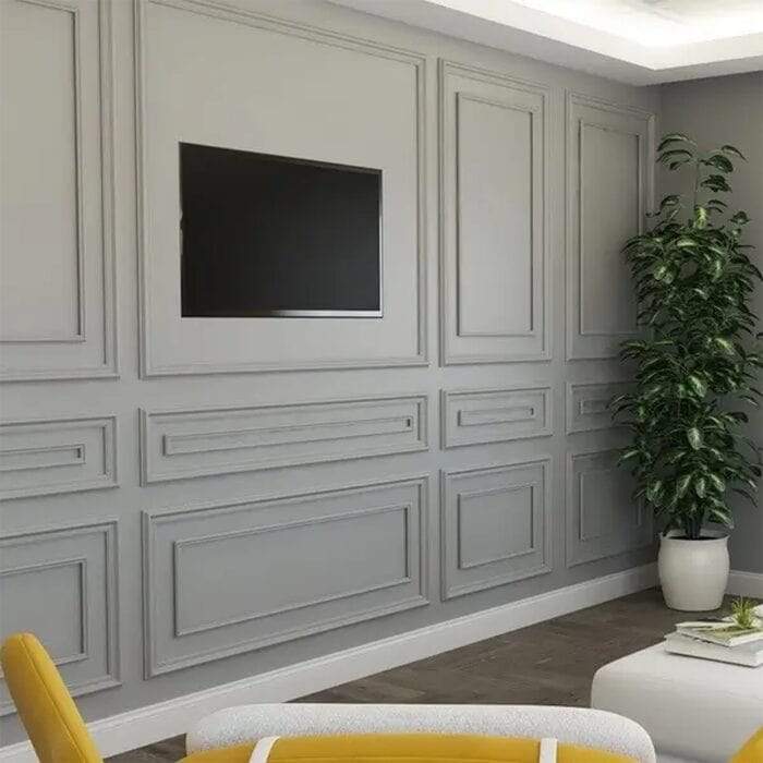 Κορνίζα επιτοίχια HDPS DECOLUX AD-012, 2m x 40mm x 20mm - Image 5