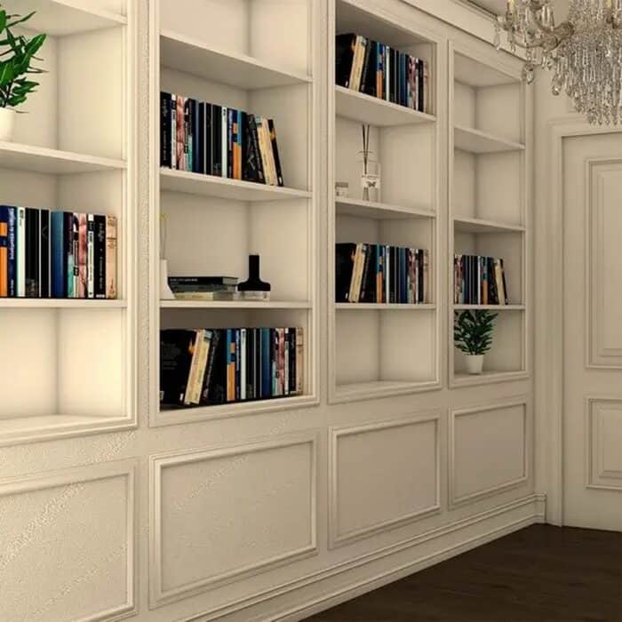 Κορνίζα επιτοίχια HDPS DECOLUX AD-012, 2m x 40mm x 20mm - Image 4