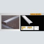 Προφίλ Αλουμινίου Πατώματος Τερματικό, 270cm x 21mm x 10mm, 021475 - Image 2