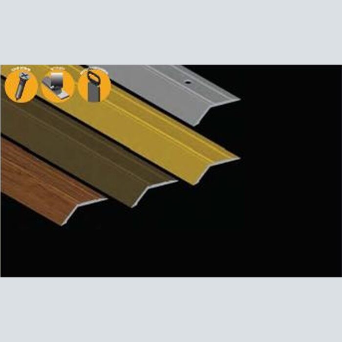 Προφίλ Αλουμινίου Προστασίας Σκαλοπατιού, 270cm x 43mm x 8mm, 021125 - Image 3