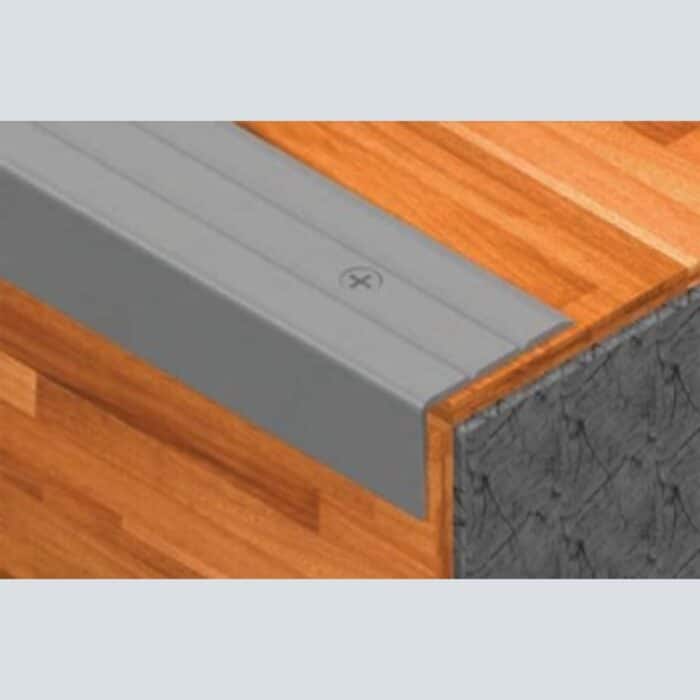 Προφίλ Αλουμινίου Προστασίας Σκαλοπατιού σε Χρυσό xρώμα, 90cm x 24mm x 10mm, 021407 - Image 4