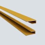 Προφίλ Αλουμινίου Τερματικό Πατώματος σε Χρυσό xρώμα, 90cm x 10.5mm, 021431