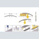 Προφίλ Αλουμινίου Καφέ Σκούρο Ενωτικό με βίδα, 270cm x 30mm, 31200090050 - Image 2