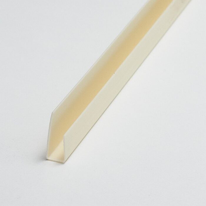 Τερματικό U προφίλ για πλαστικές επενδύσεις PVC Ραμποτέ, 2600 x 8mm - Image 2