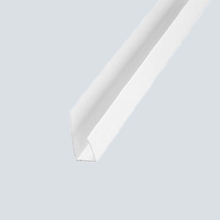 Τερματικό U προφίλ για πλαστικές επενδύσεις PVC Ραμποτέ, 2600 x 8mm - Image 5
