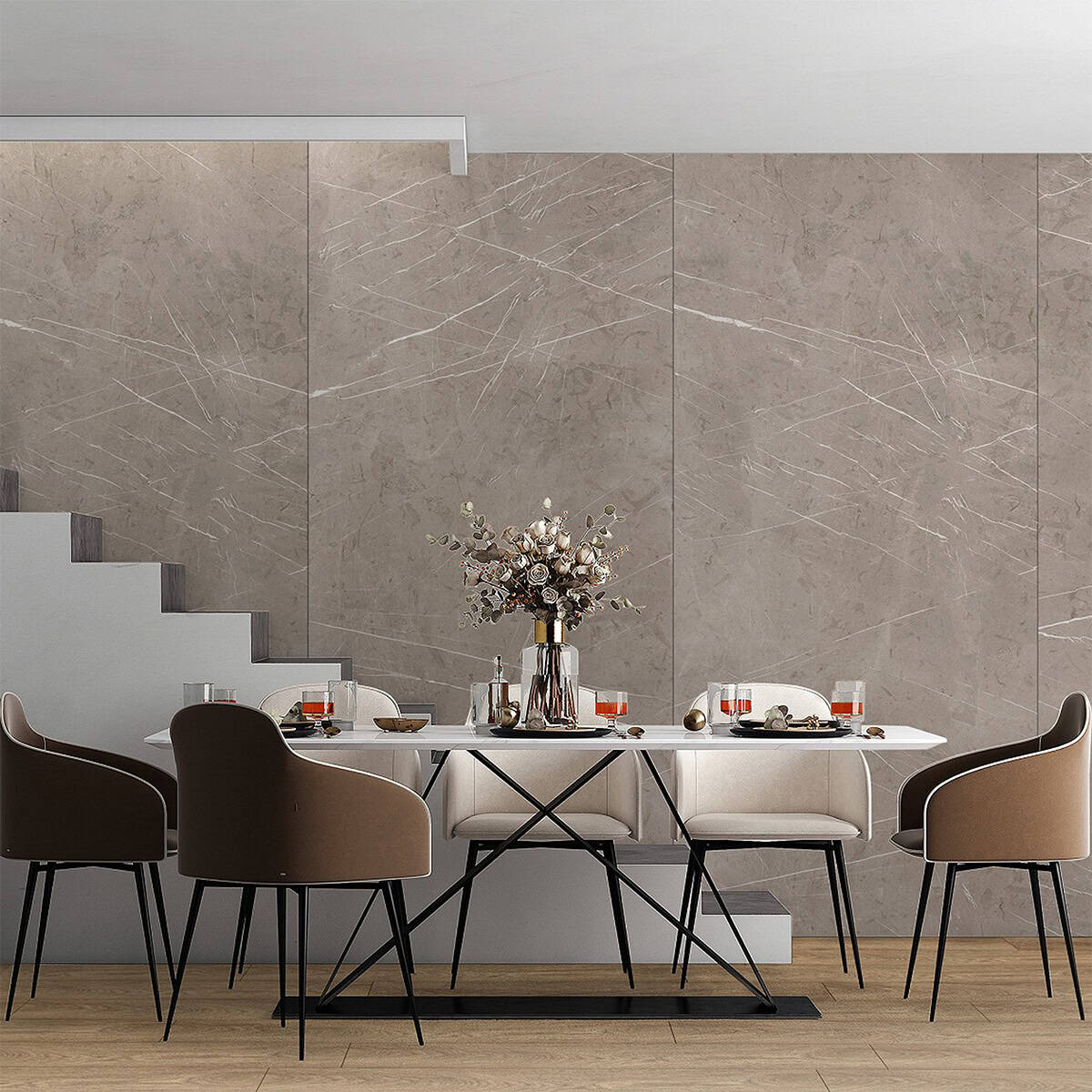 Πάνελ Τοίχου SPC ROCKO K024 Beige Pietra Marble, 2800 x 1230 x 4mm (3.44 m²)