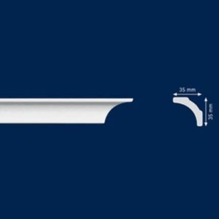 Διακοσμητική κορνίζα από φελιζόλ XPS / LD-A5 / 2m x 35mm x 35mm