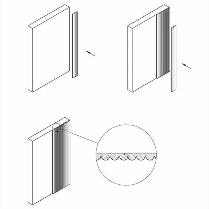 3D Πάνελ τοίχου MDF White matt 2800 x 121 x 18mm, №01PA.3771.734 - Image 4