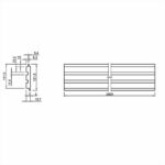 3D Πάνελ τοίχου MDF White matt 2800 x 121 x 18mm, №01PA.3771.734 - Image 5