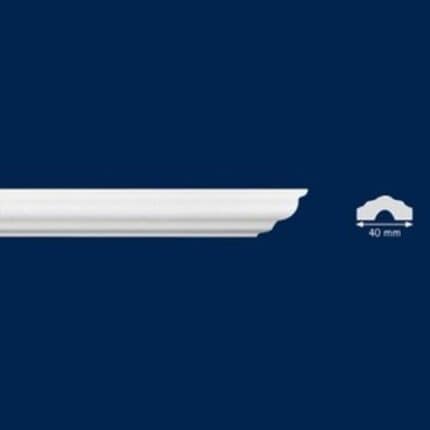 Διακοσμητική κορνίζα από φελιζόλ XPS / LD-I40 / 2m x 40mm