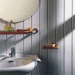 Πλαστική Επένδυση Ραμποτέ Λευκό με αρμό PVC DECOLINE