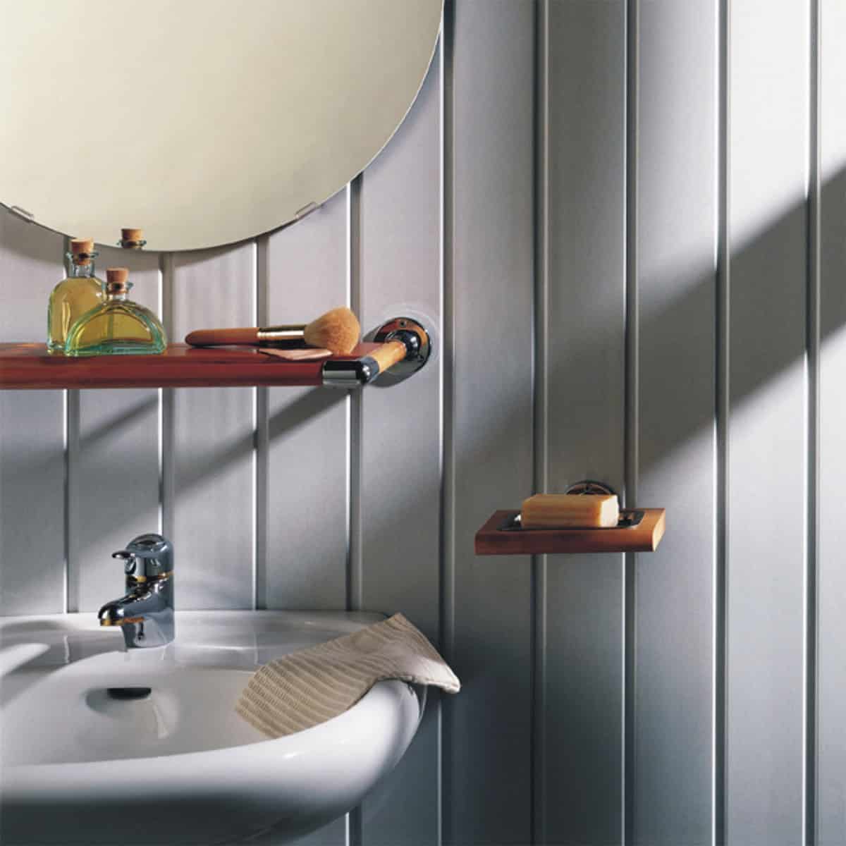 Πλαστική Επένδυση Ραμποτέ Λευκό με αρμό PVC DECOLINE