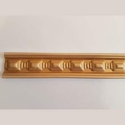 Διακοσμητική κορνίζα από φελιζόλ XPS / LD-M15 / Χρυσό / 2m x 55mm