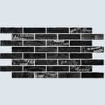 3D PVC Πάνελ 6811 Μαύρο τούβλο, 960 х 485mm