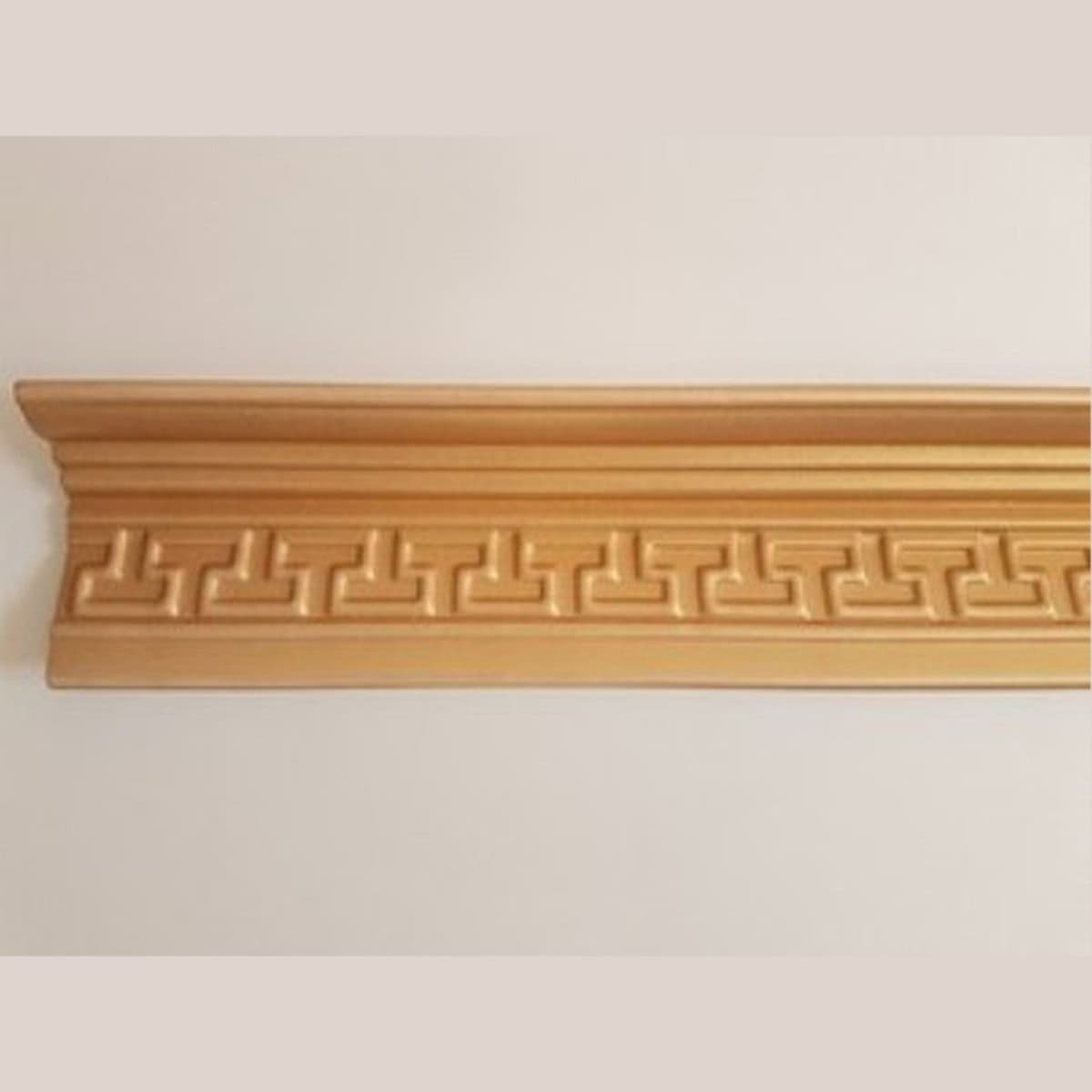 Διακοσμητική κορνίζα από φελιζόλ XPS / LD-M17 / Χρυσό / 2m x 80mm x 60mm