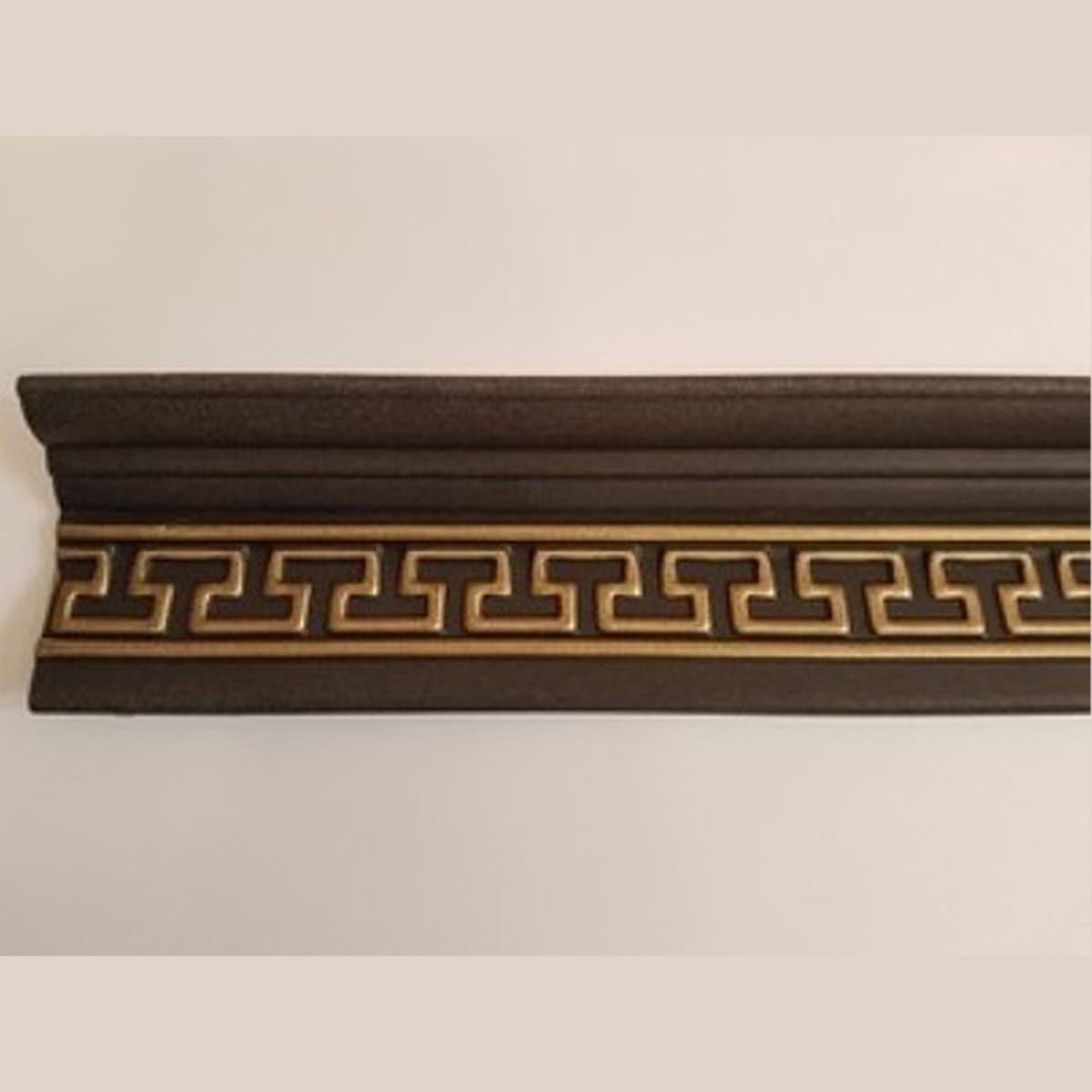 Διακοσμητική κορνίζα από φελιζόλ XPS / LD-M17 / Μαύρο-Χρυσό / 2m x 80mm x 60mm