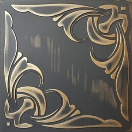 Διακοσμητικό Πάνελ Τοίχου/Οροφής RETRO Black Gold 95 50 x 50cm