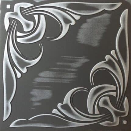 Διακοσμητικό Πάνελ Τοίχου/Οροφής RETRO Black Silver 95 50 x 50cm