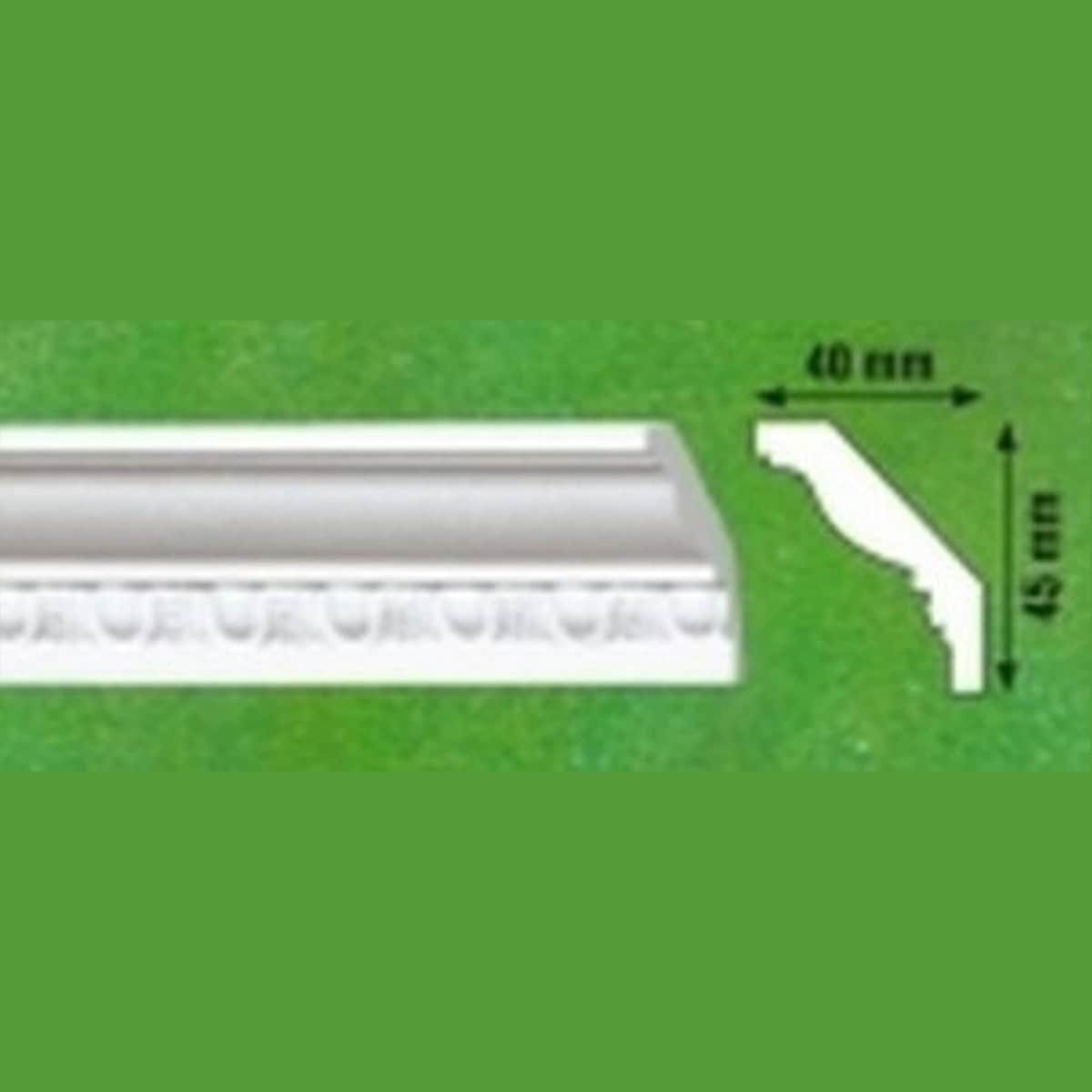 Διακοσμητική κορνίζα από φελιζόλ EPS G2 / 2m x 45mm х 40mm