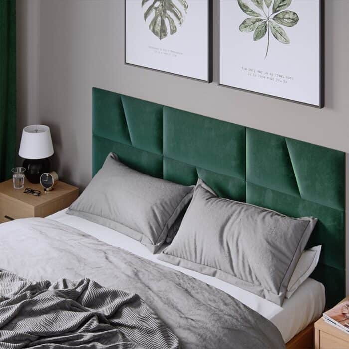 3D Πάνελ Ταπετσαρίας Vilo Σκούρο πράσινο 60 x 30cm - Image 2