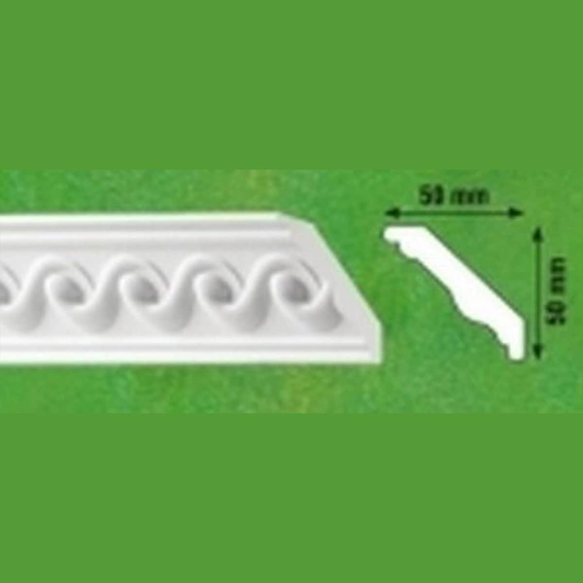 Διακοσμητική κορνίζα από φελιζόλ EPS G18 / 2m x 50mm х 50mm