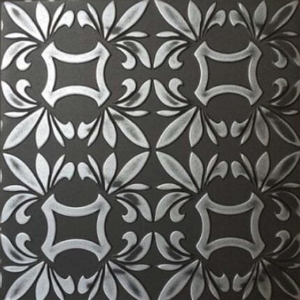 Διακοσμητικό Πάνελ Τοίχου/Οροφής RETRO Black Silver 112 50 x 50cm