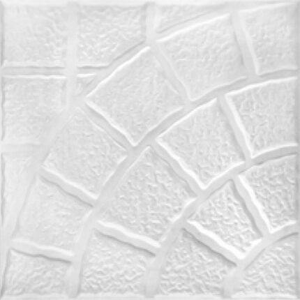 Διακοσμητικό Πάνελ Τοίχου/Οροφής №08115 Λευκό 50 x 50cm