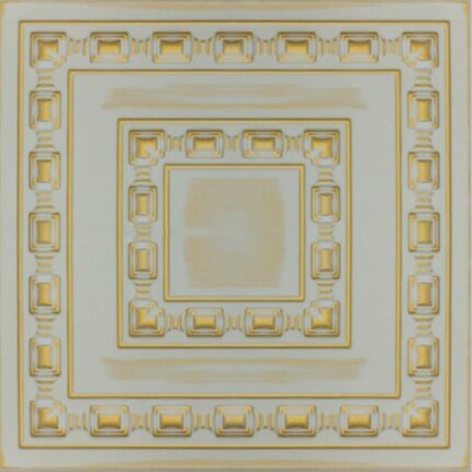 Διακοσμητικό Πάνελ Τοίχου/Οροφής RETRO Grey Gold 06 50 x 50cm