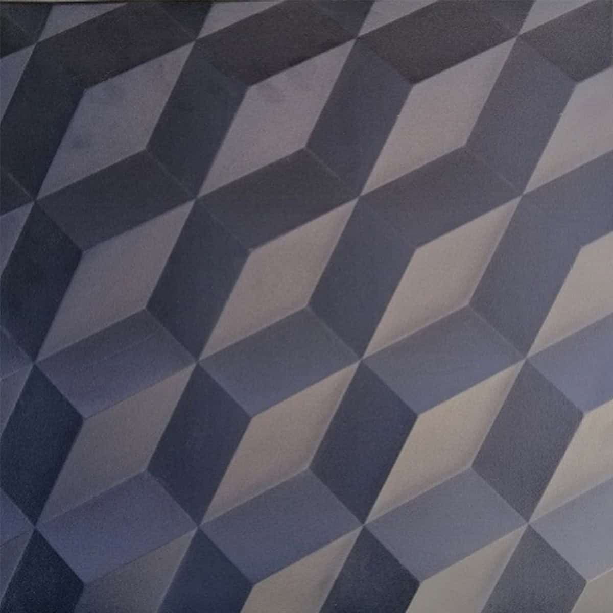 Διακοσμητικό Πάνελ Τοίχου/Οροφής MODERN - ROMB BLACK 50 x 50cm