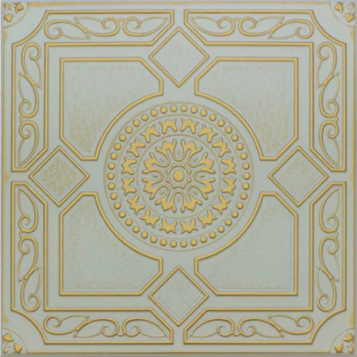 Διακοσμητικό Πάνελ Τοίχου/Οροφής RETRO Grey Gold 32 50 x 50cm