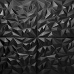 Διακοσμητικό Πάνελ Τοίχου/Οροφής MODERN-AMETHYST Black, 50 x 50cm - Image 3