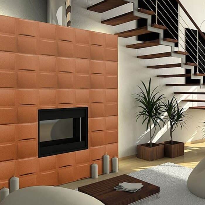 Διακοσμητικό Πάνελ Τοίχου/Οροφής με επικάλυψη άμμου PLED-P, 50 x 50cm - Image 2