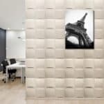 Διακοσμητικό Πάνελ Τοίχου/Οροφής με επικάλυψη άμμου PLED-P, 50 x 50cm - Image 3