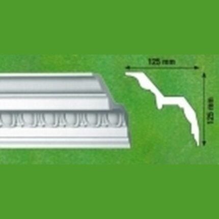 Διακοσμητική κορνίζα από φελιζόλ EPS G20 / 2m x 125mm х 125mm