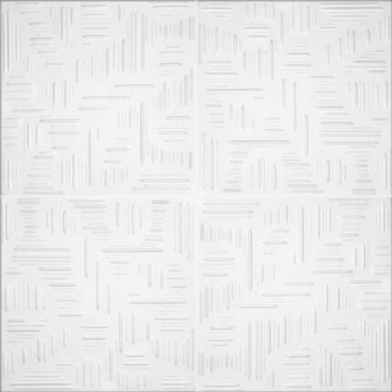 Διακοσμητικό Πάνελ Τοίχου/Οροφής №0808 Λευκό 50 x 50cm