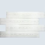 Διακοσμητικό Πάνελ Τοίχου/Οροφής №02 Λευκό Ξύλο, 1m x 16,7cm - Image 3