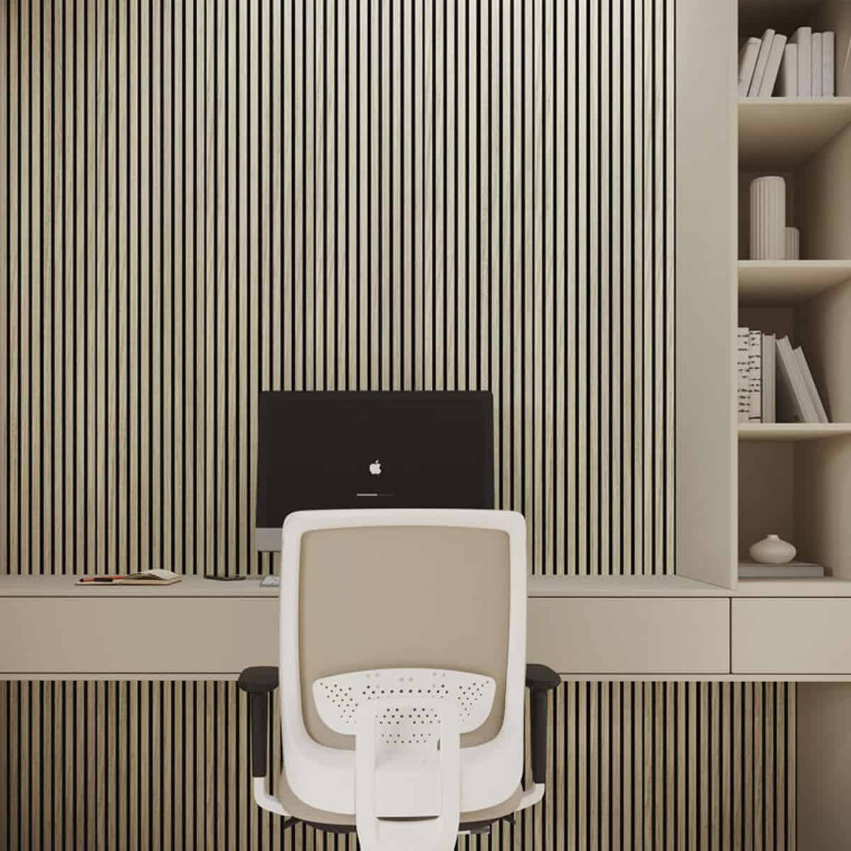 3D Πάνελ τοίχου MDF FAUS Penta Marfil Bicolor 2600 x 167 x 12mm