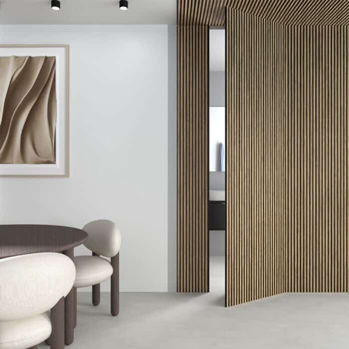 3D Πάνελ τοίχου MDF FAUS Penta Natural Bicolor 2600 x 167 x 12mm, №185333S - Image 2