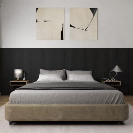 3D Πάνελ τοίχου MDF FAUS Penta Black matt 2600 x 167 x 12mm