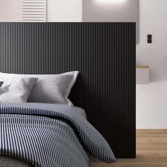 3D Πάνελ τοίχου MDF FAUS Penta Black matt 2600 x 167 x 12mm, №185258S - Image 2