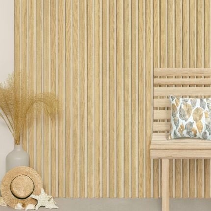 3D Πάνελ τοίχου MDF FAUS Penta White Bicolor 2600 x 167 x 12mm