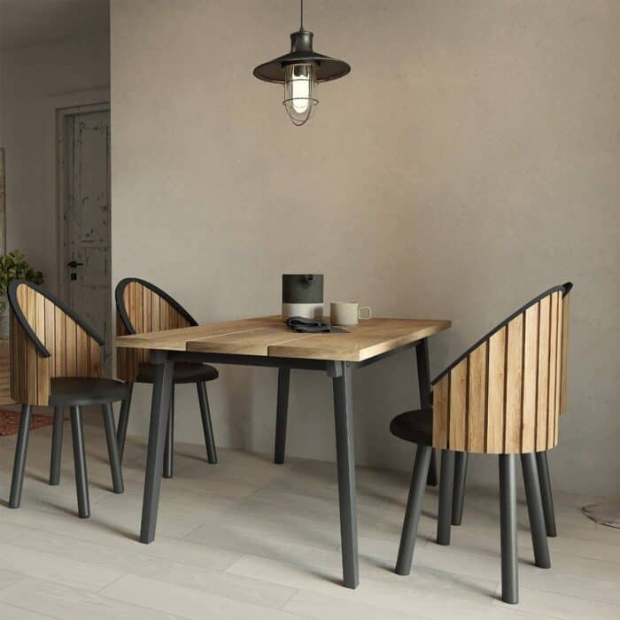 3D Πάνελ τοίχου για κυκλικές επιφάνειες MDF Flex Light Brown Oak 2800 x 60 x 18mm, 3D01 - Image 3