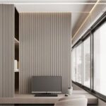 3D Πάνελ τοίχου MDF White matte 2800 x 100 x 18mm, №01PA.2200.734 - Image 2