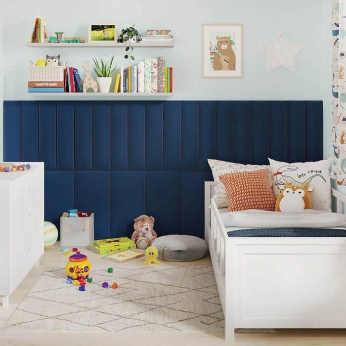 3D Πάνελ Ταπετσαρίας Vilo Σκούρο μπλε 60 x 15cm - Image 2