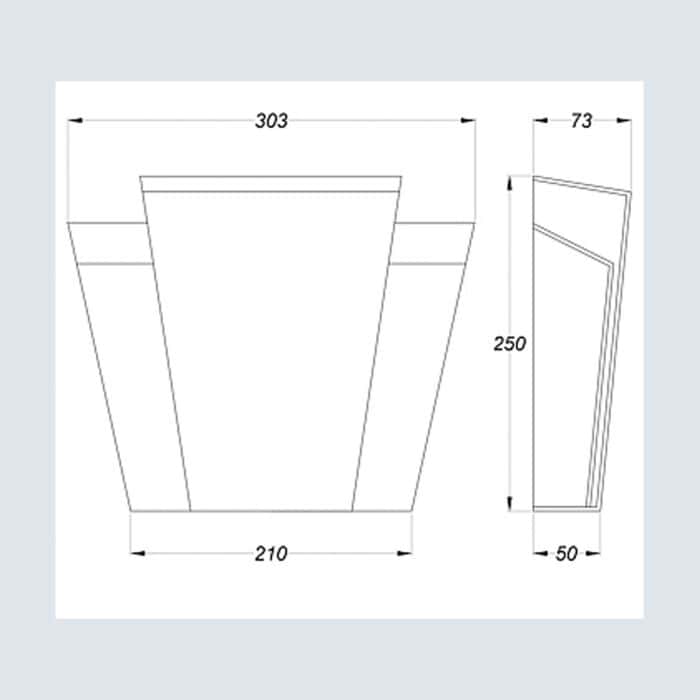 Προφίλ από ΦΕΛΙΖΟΛ με ΑΜΜΟΨΗΦΙΔΑ AUSTROTHERM AE, 303 x 210 x 250 x 50mm - Image 2